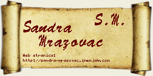 Sandra Mrazovac vizit kartica